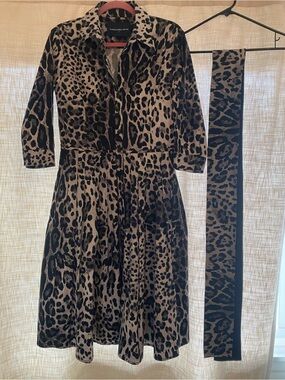 SAMANTHA SUNG Audrey Leopard Print Dress